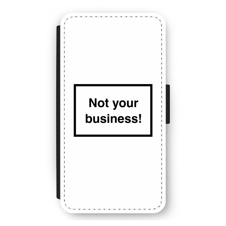Not your business: iPhone 12 mini Flip Hoesje