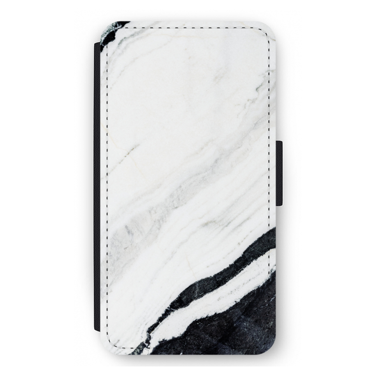 Elegante marmer: iPhone 12 mini Flip Hoesje