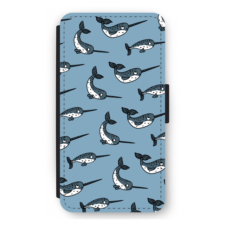 Narwhal: iPhone 12 mini Flip Hoesje