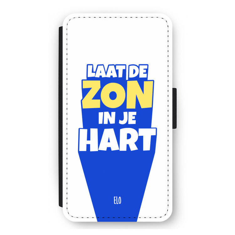 Laat de zon in je hart: iPhone 12 mini Flip Hoesje