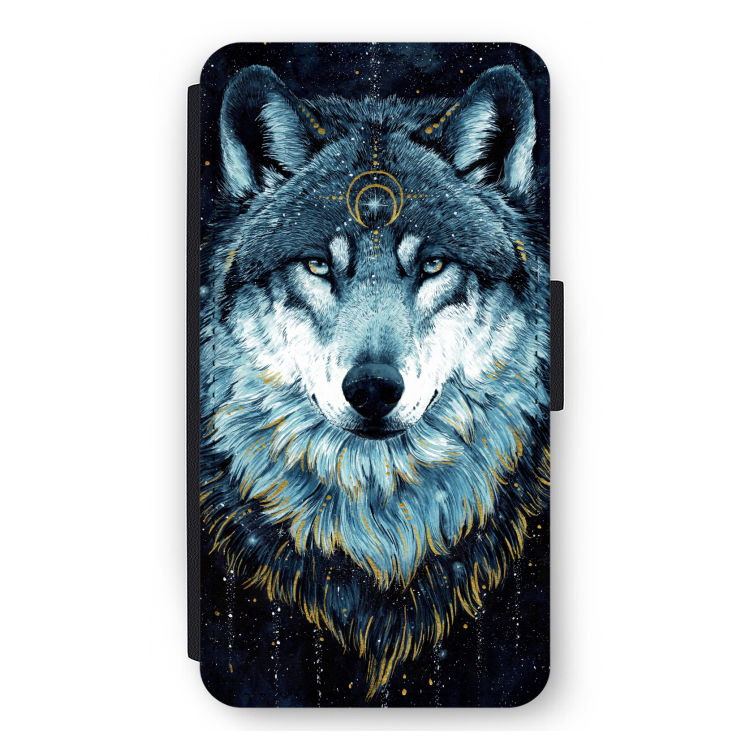 Darkness Wolf: iPhone 12 mini Flip Hoesje