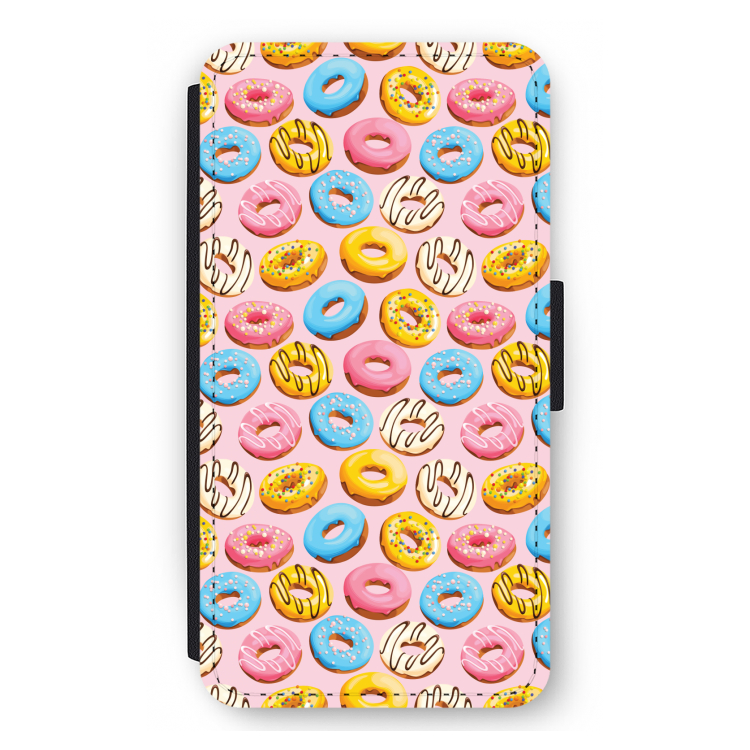 Pink donuts: iPhone 12 mini Flip Hoesje
