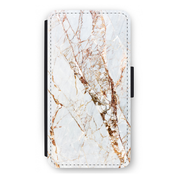 Goud marmer: iPhone 12 mini Flip Hoesje