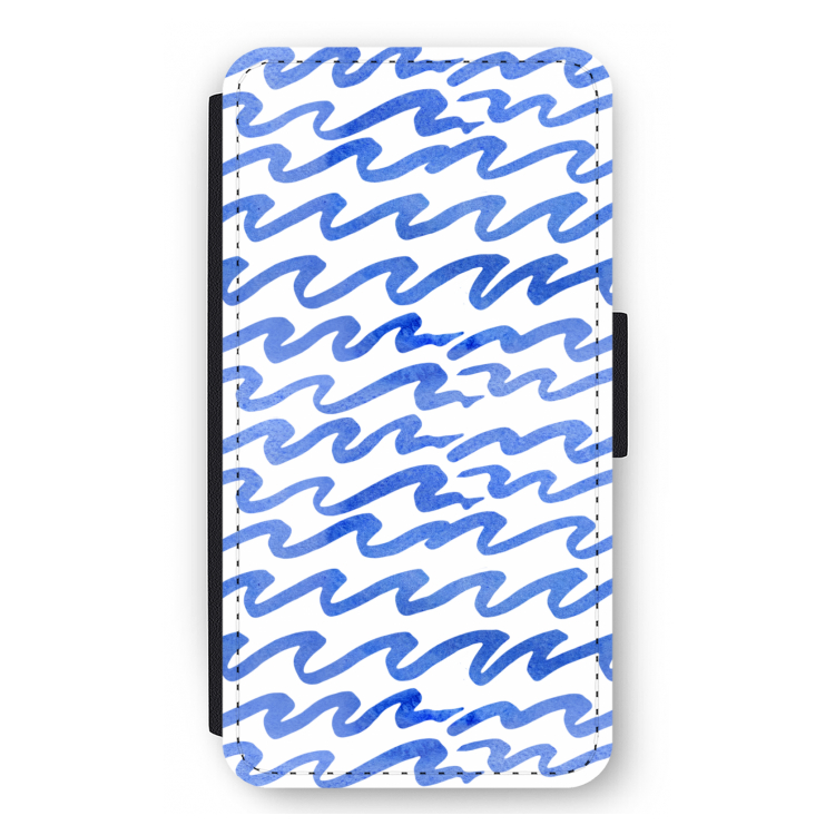 Blauwe golven: iPhone 12 mini Flip Hoesje