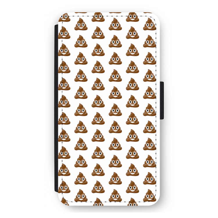 Poop emoji: iPhone 12 mini Flip Hoesje