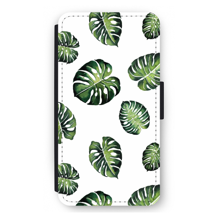 Tropische bladeren: iPhone 12 mini Flip Hoesje
