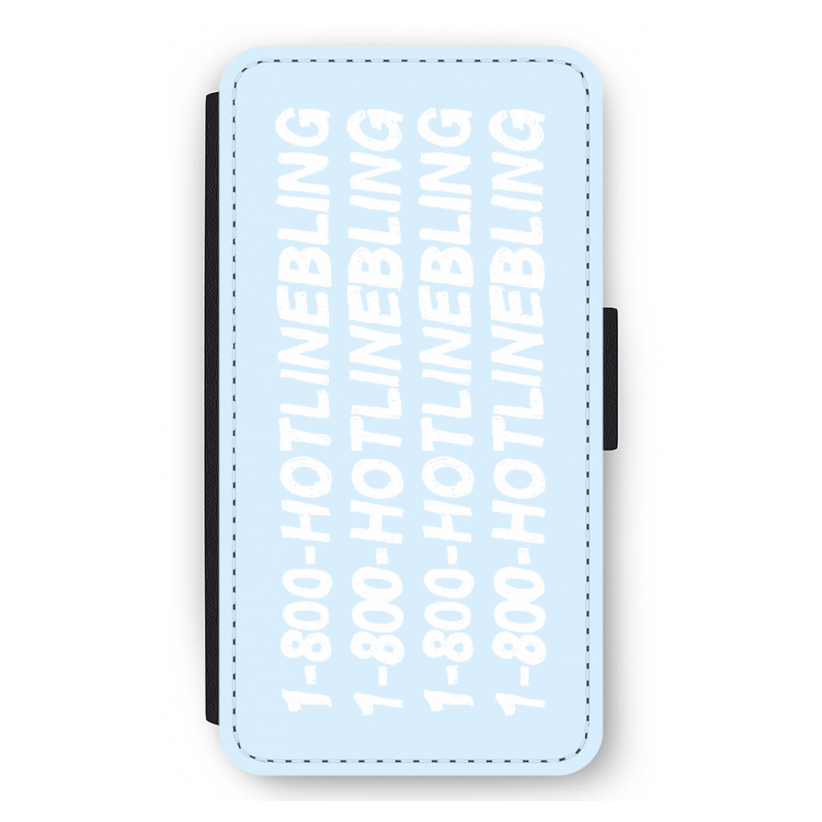 Hotline bling blue: iPhone 12 mini Flip Hoesje