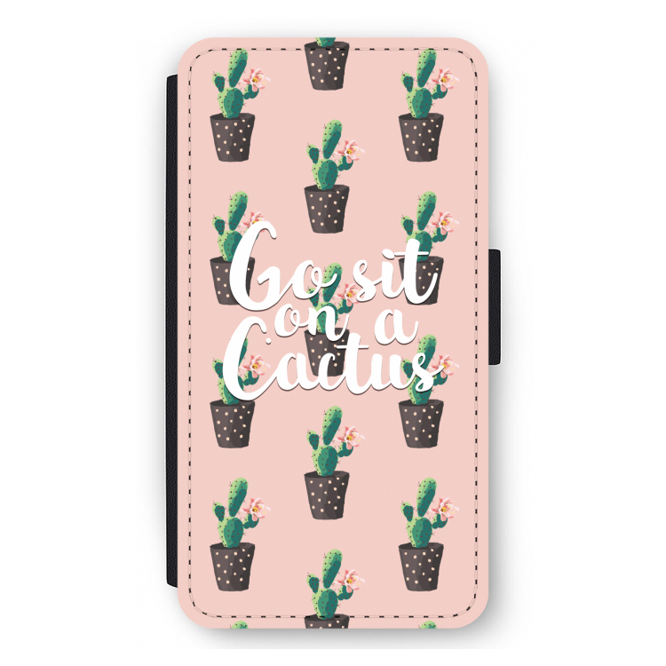 Cactus quote: iPhone 12 mini Flip Hoesje