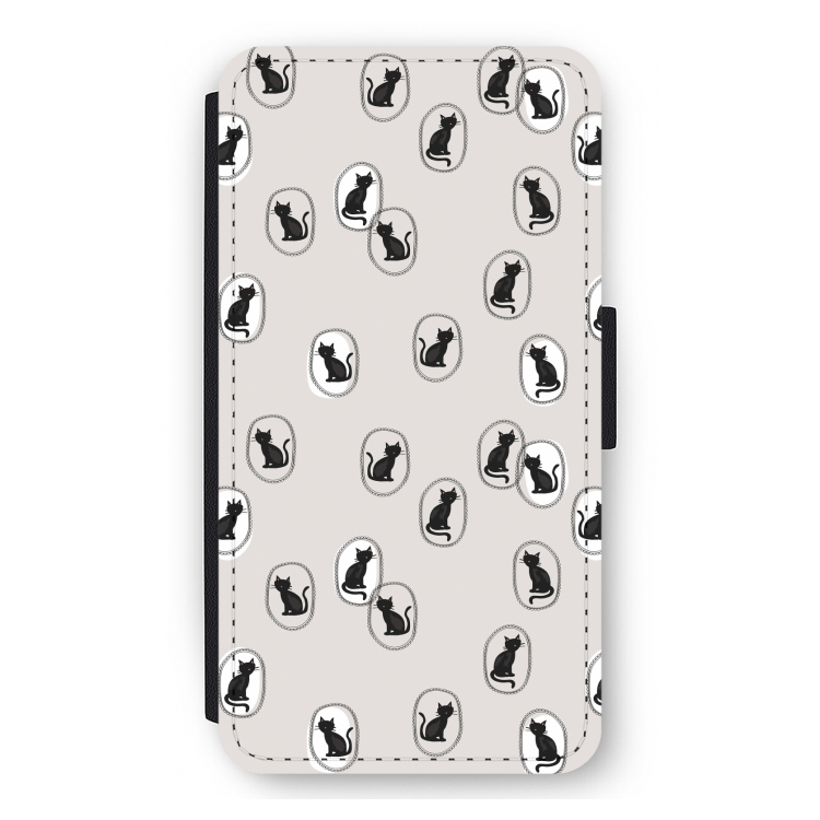 Miauw: iPhone 12 mini Flip Hoesje