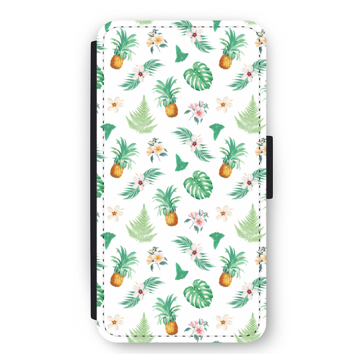 Ananas bladeren: iPhone 12 mini Flip Hoesje