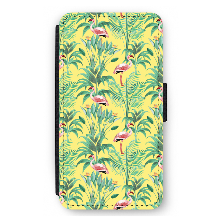Flamingo party: iPhone 12 mini Flip Hoesje