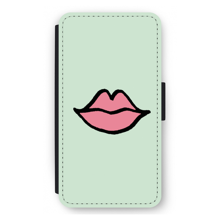 Kusje: iPhone 12 mini Flip Hoesje