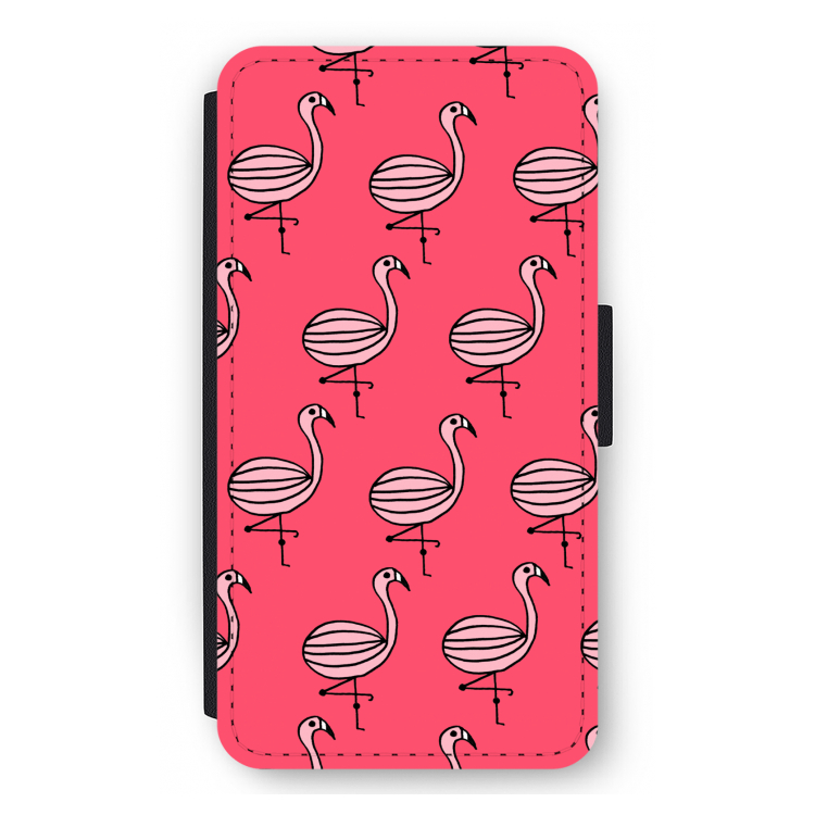 Flamingo: iPhone 12 mini Flip Hoesje