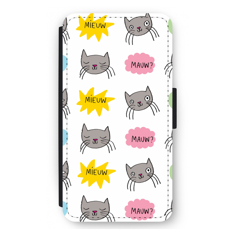 Meow: iPhone 12 mini Flip Hoesje