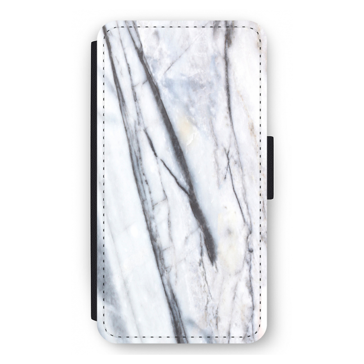 Gestreepte marmer: iPhone 12 mini Flip Hoesje