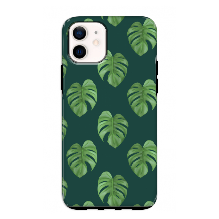 Monstera leaves: iPhone 12 mini Tough Case