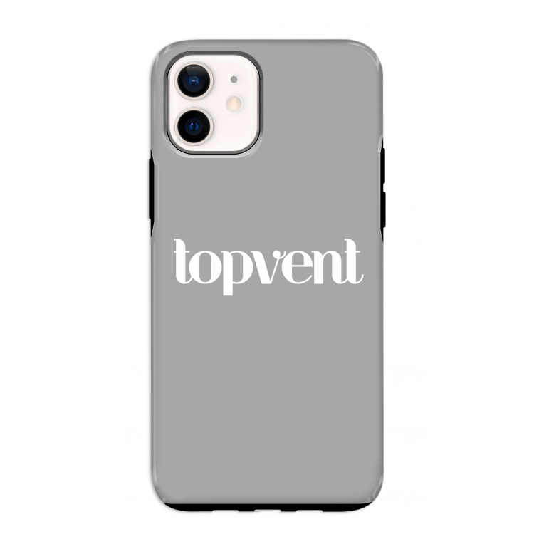 Topvent Grijs Wit: iPhone 12 mini Tough Case