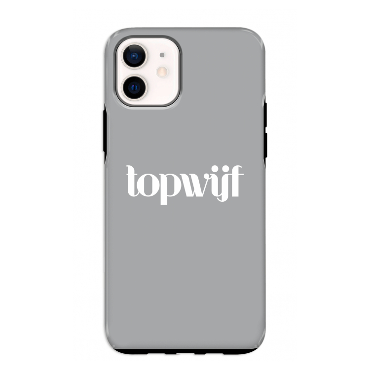 Topwijf Grijs Wit: iPhone 12 mini Tough Case