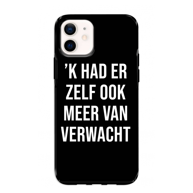 Meer verwacht - Zwart: iPhone 12 mini Tough Case