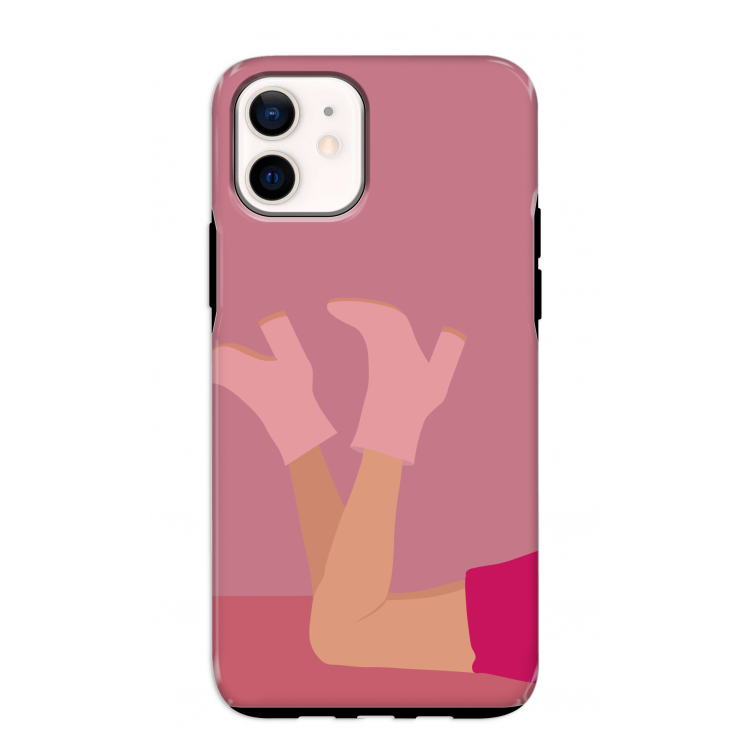 Pink boots: iPhone 12 mini Tough Case