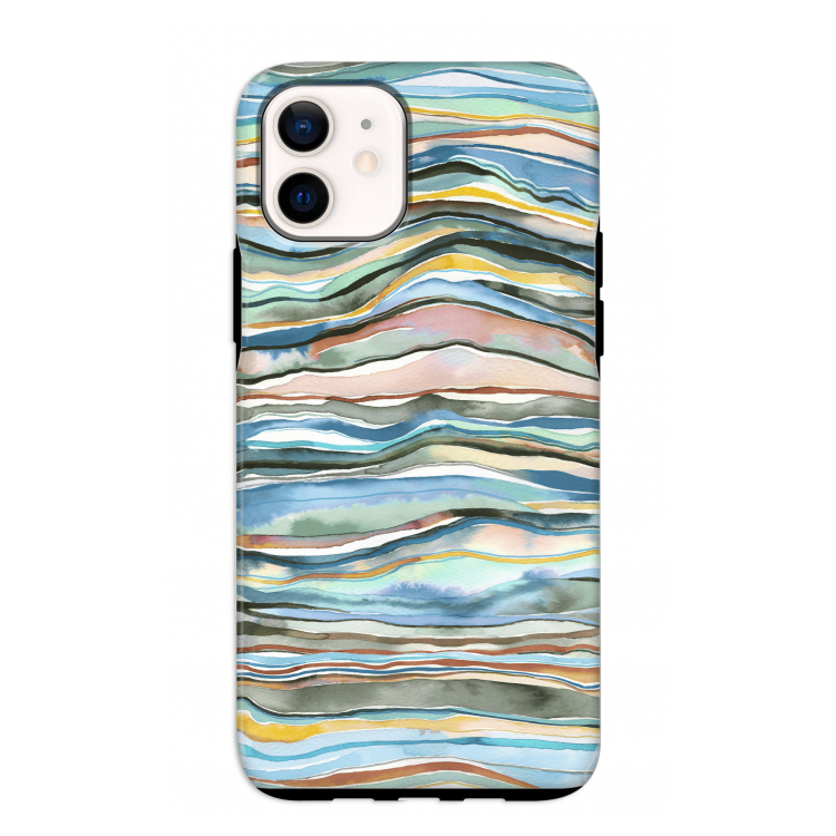 Watercolor Agate: iPhone 12 mini Tough Case