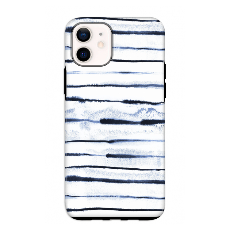 Ink Stripes: iPhone 12 mini Tough Case