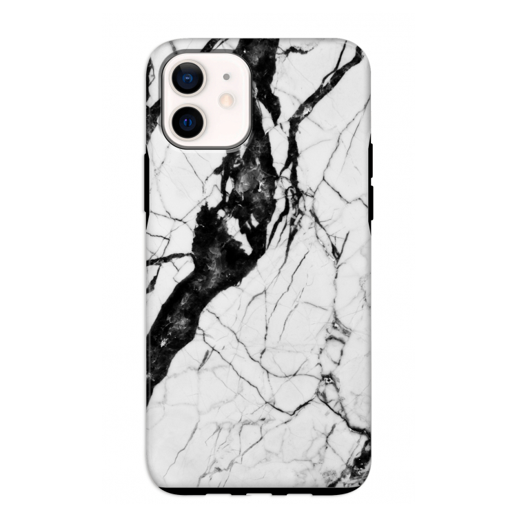Witte marmer 2: iPhone 12 mini Tough Case