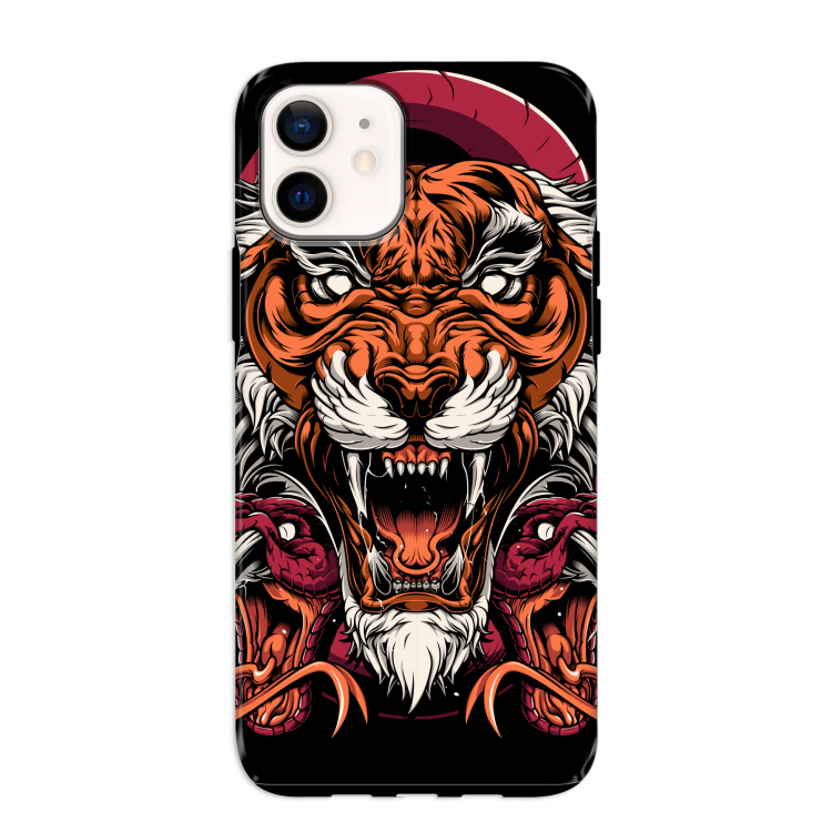 Tiger and Rattlesnakes: iPhone 12 mini Tough Case