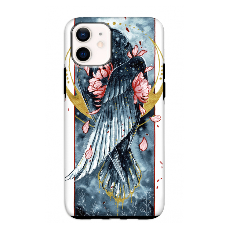 Golden Raven: iPhone 12 mini Tough Case