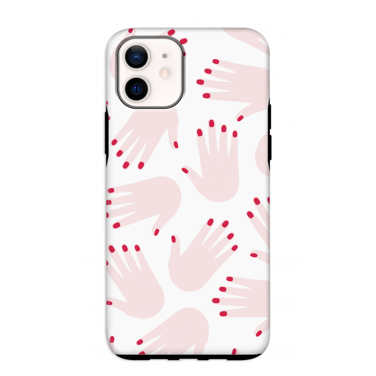 Hands pink: iPhone 12 mini Tough Case