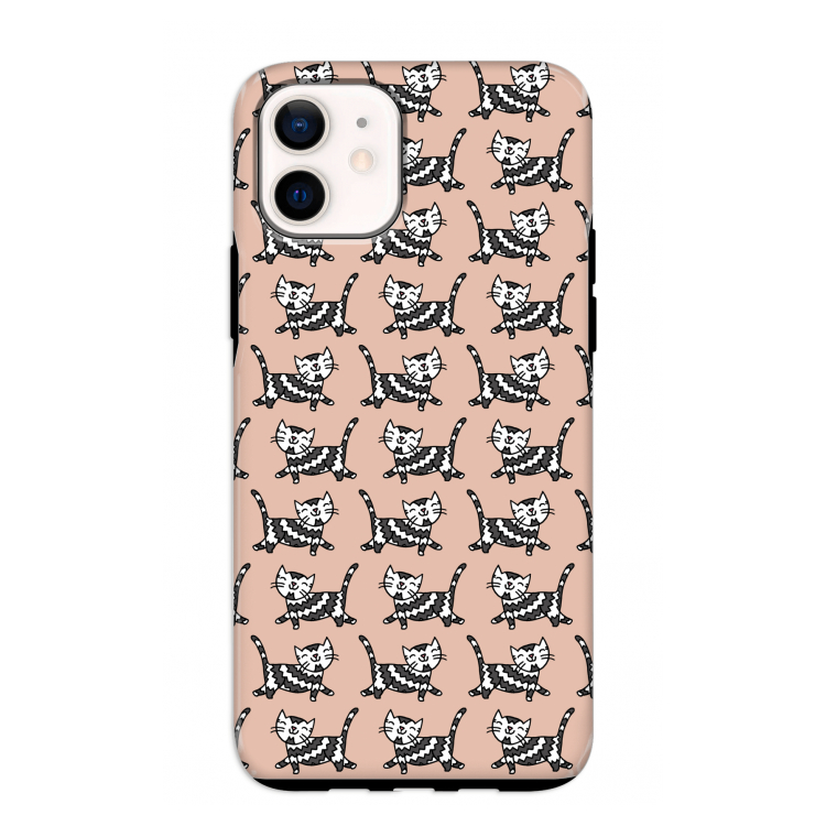Zwarte poes: iPhone 12 mini Tough Case