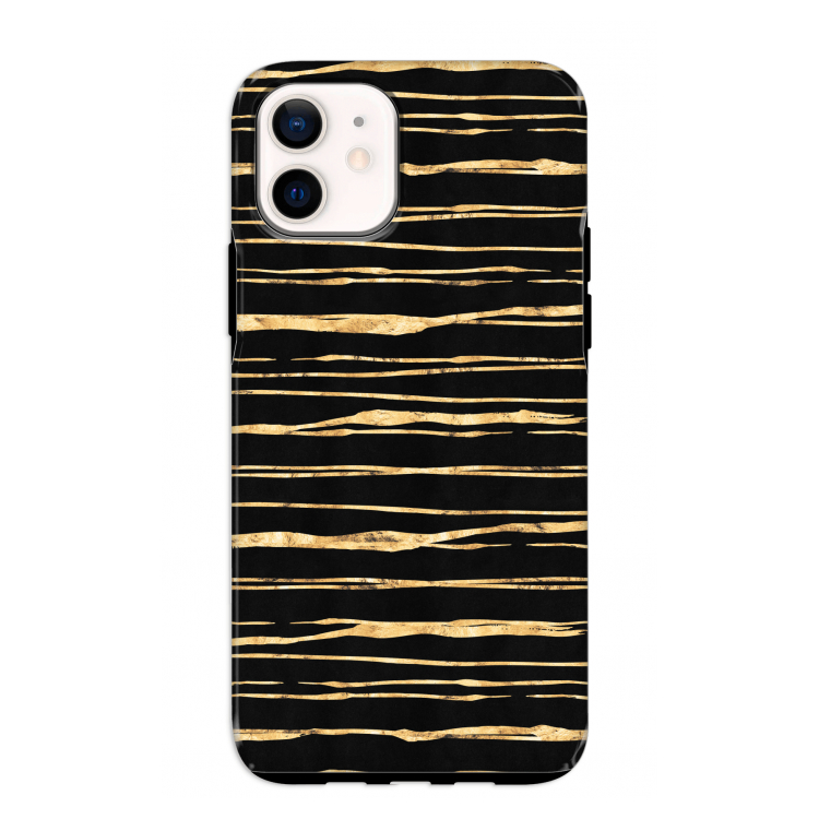 Gouden strepen: iPhone 12 mini Tough Case