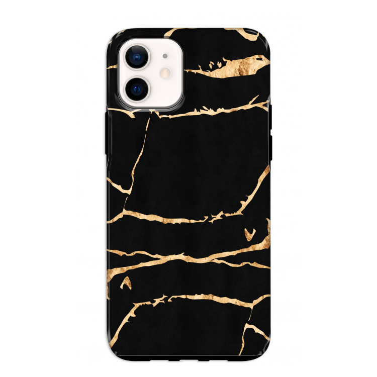 Gouden marmer: iPhone 12 mini Tough Case