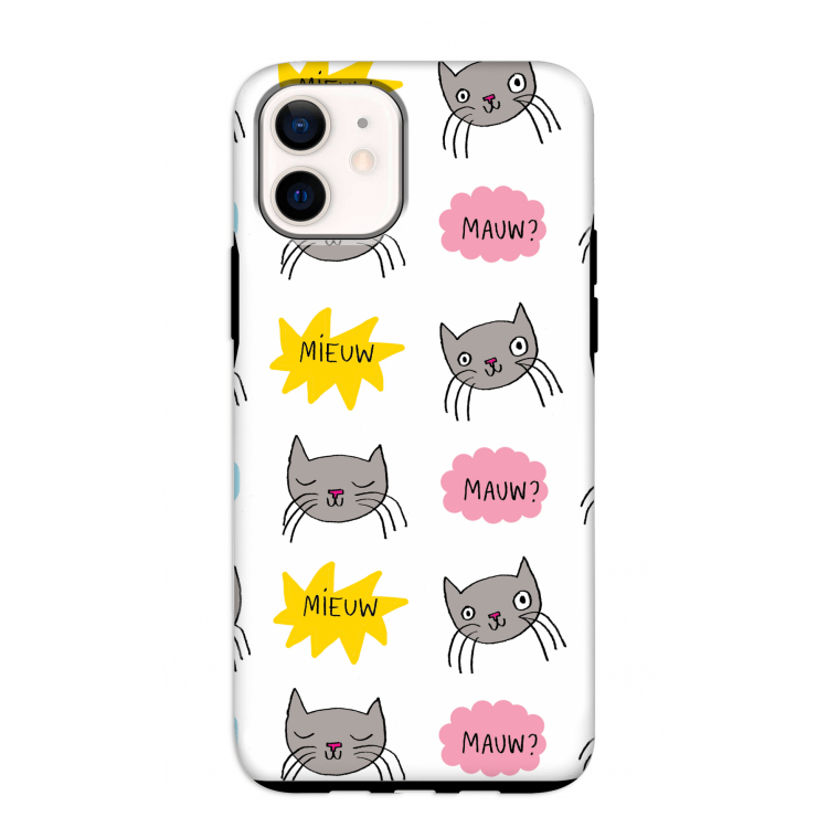 Meow: iPhone 12 mini Tough Case
