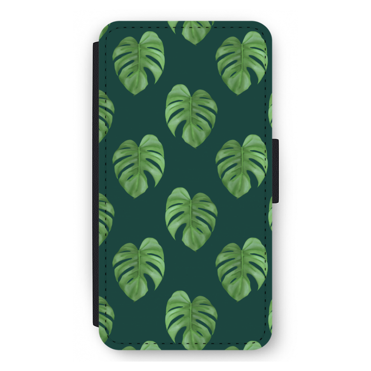 Monstera leaves: iPhone 12 mini Flip Hoesje