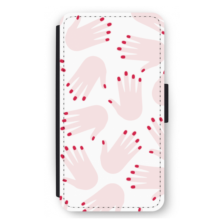 Hands pink: iPhone 12 mini Flip Hoesje