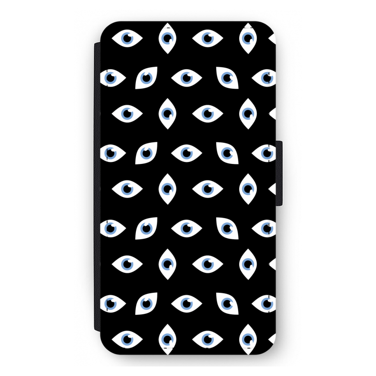 Eyes pattern: iPhone 12 mini Flip Hoesje