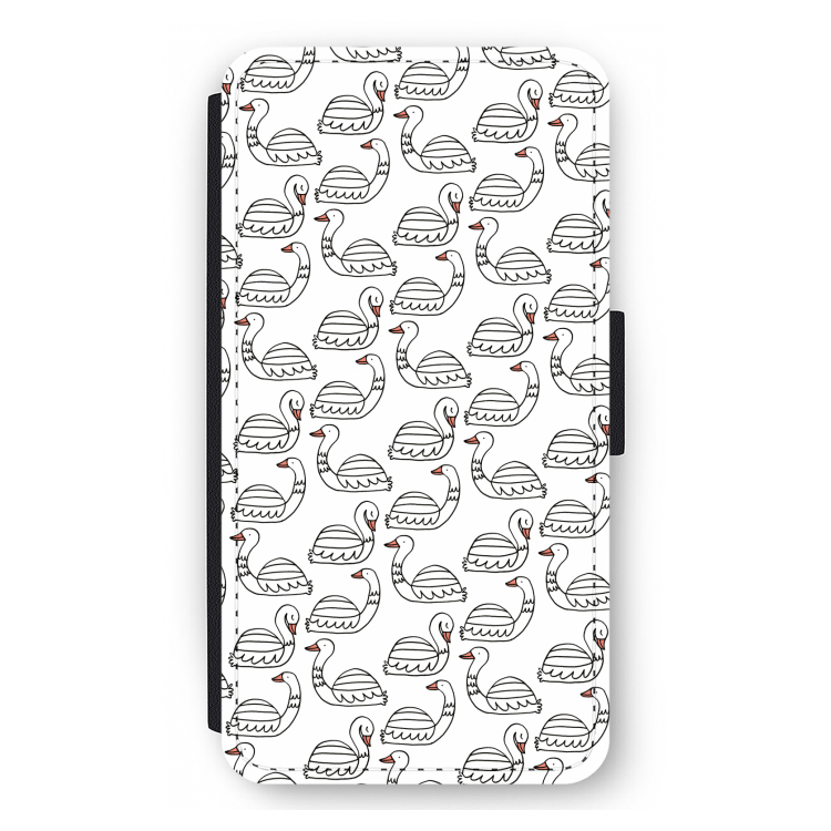 Zwanen: iPhone 12 mini Flip Hoesje