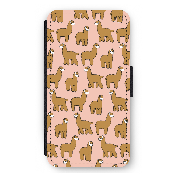 Alpacas: iPhone 12 mini Flip Hoesje