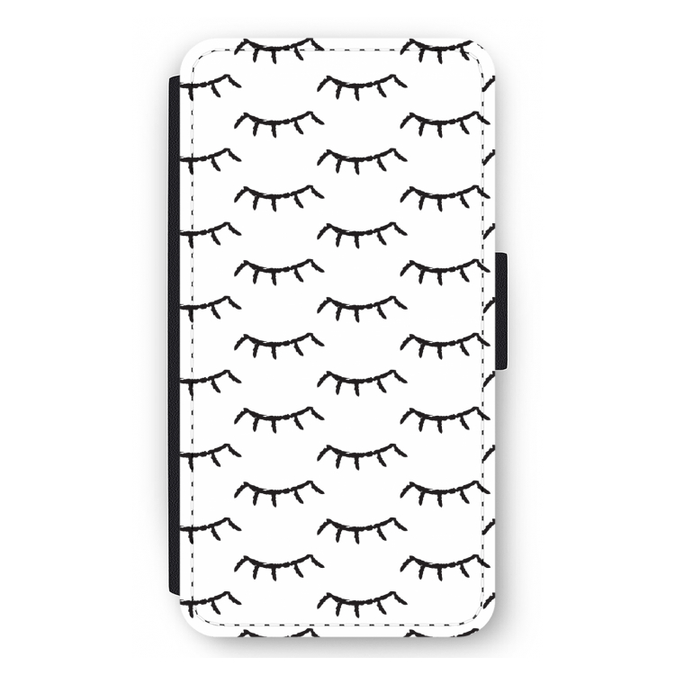 Wimpers: iPhone 12 mini Flip Hoesje