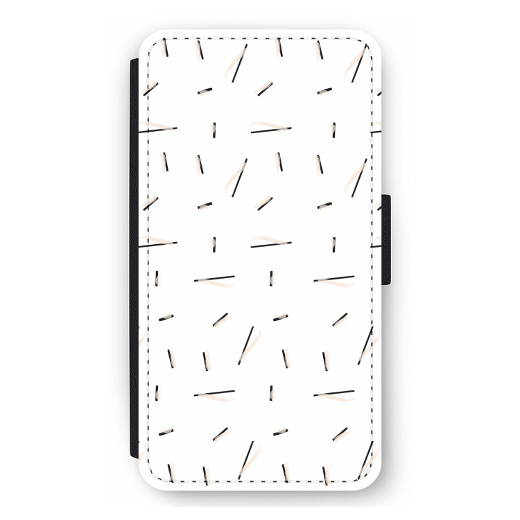 Hipster stripes: iPhone 12 mini Flip Hoesje