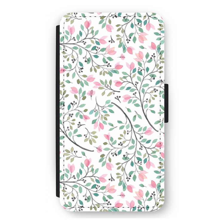 Sierlijke bloemen: iPhone 12 mini Flip Hoesje