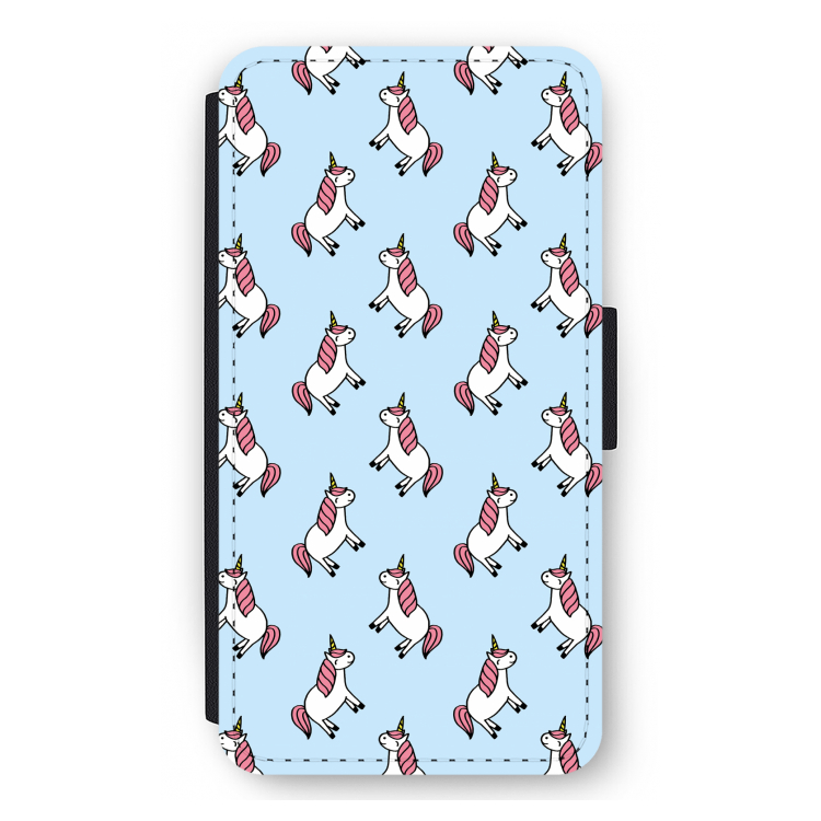Eenhoorns overal: iPhone 12 mini Flip Hoesje