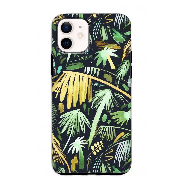 Tropical Palms Dark: iPhone 12 mini Tough Case