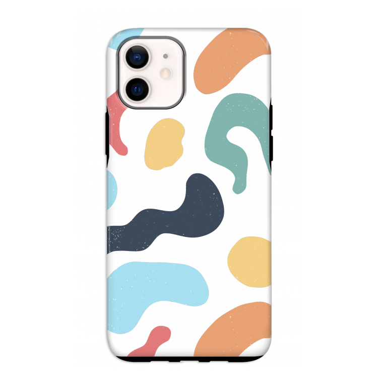 Memphis Shapes Blue: iPhone 12 mini Tough Case