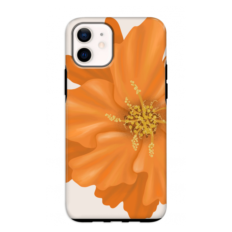 Orange Ellila flower: iPhone 12 mini Tough Case