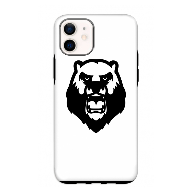 Angry Bear (white): iPhone 12 mini Tough Case