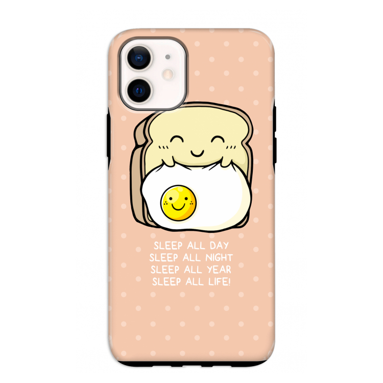 Sleep All Day: iPhone 12 mini Tough Case
