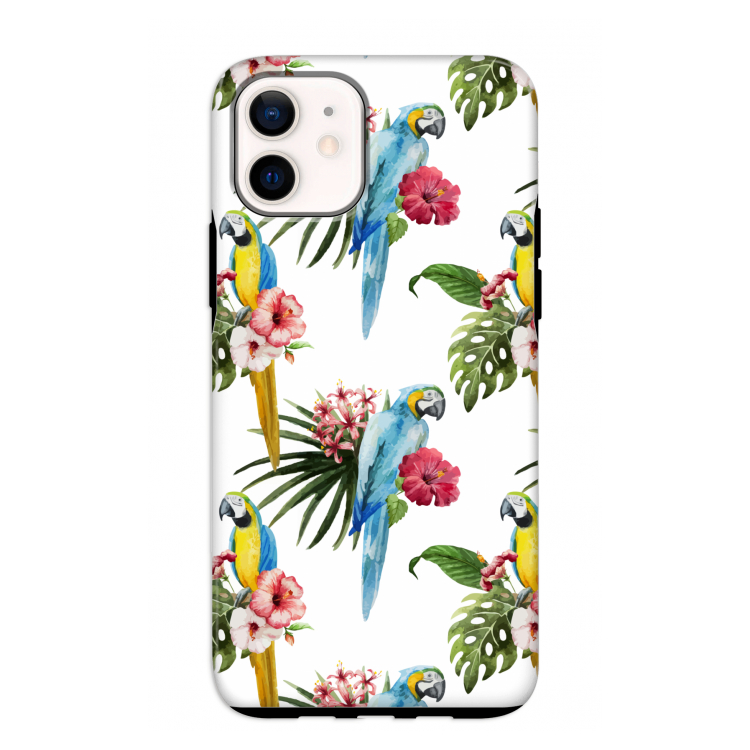Kleurrijke papegaaien: iPhone 12 mini Tough Case