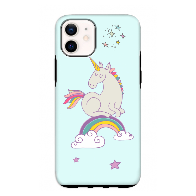 Regenboog eenhoorn: iPhone 12 mini Tough Case